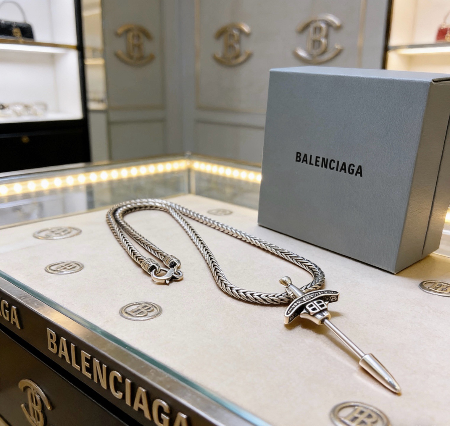 巴黎世家 Balenciaga 传世高定珠宝耳环项链戒指首饰 #C90AB885 7