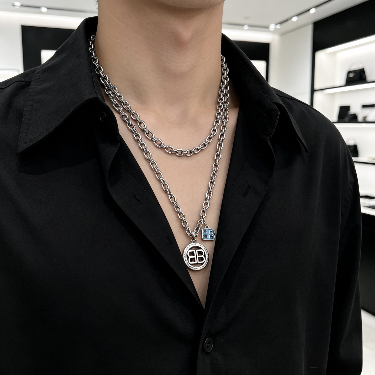 巴黎世家 Balenciaga 传世高定珠宝耳环项链戒指首饰 #24B0FA7A 8