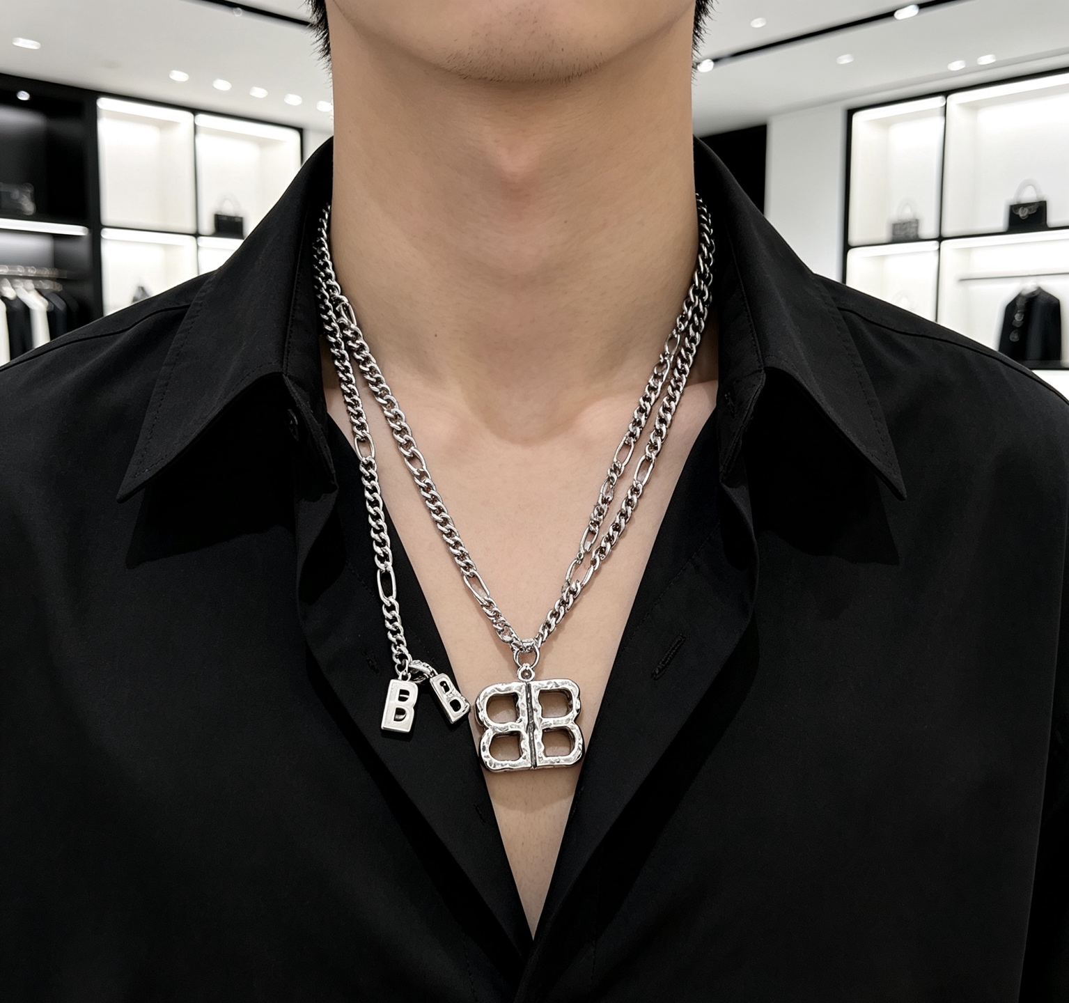 巴黎世家 Balenciaga 传世高定珠宝耳环项链戒指首饰 #36008FAC 3