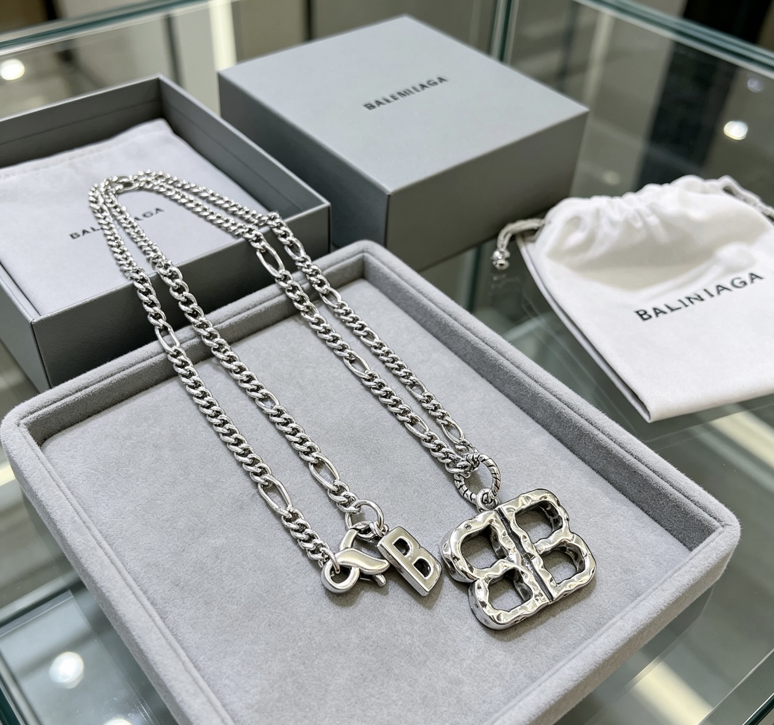 巴黎世家 Balenciaga 传世高定珠宝耳环项链戒指首饰 #36008FAC 2