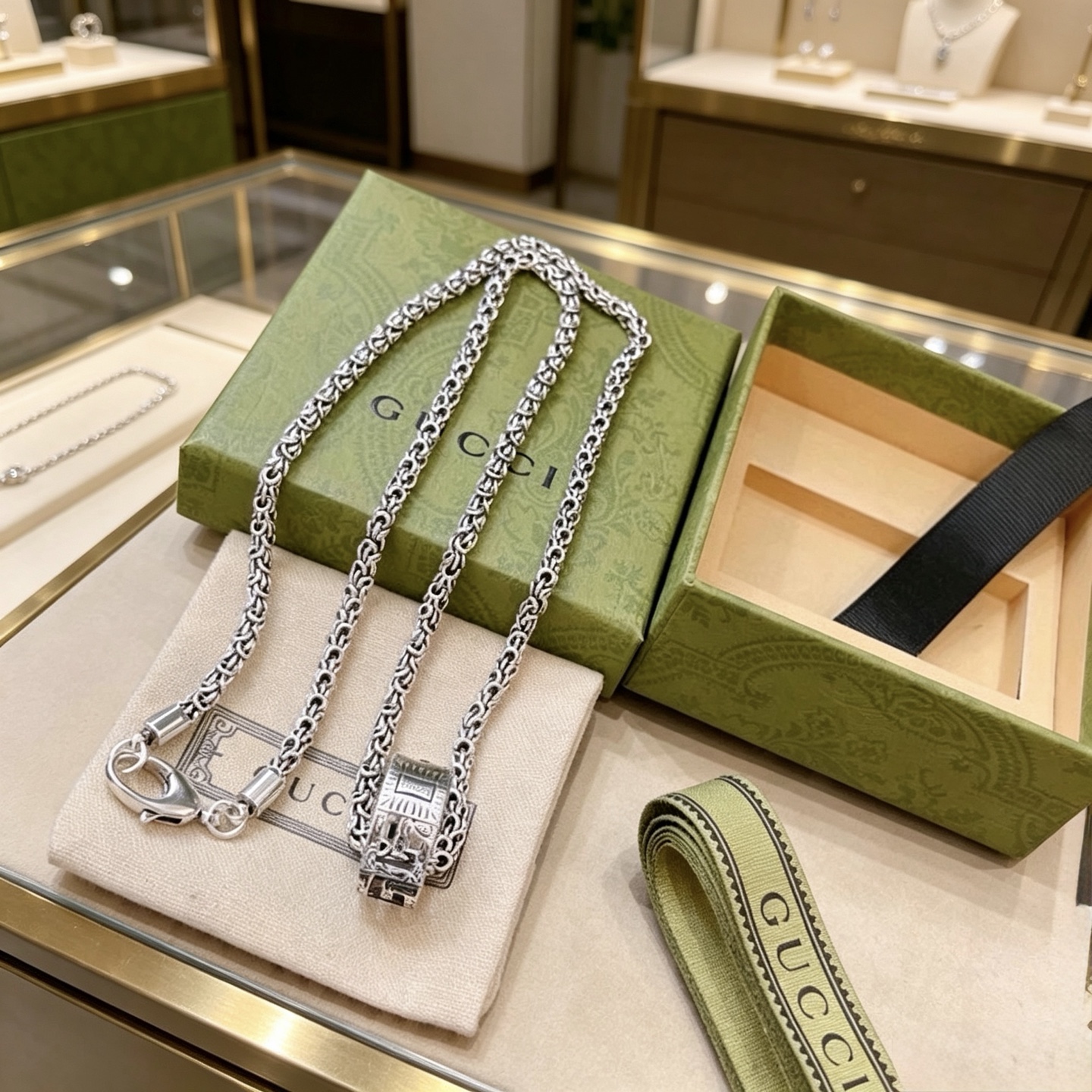 古驰 Gucci 传世高定珠宝耳环项链戒指首饰 #C2CA1290 5