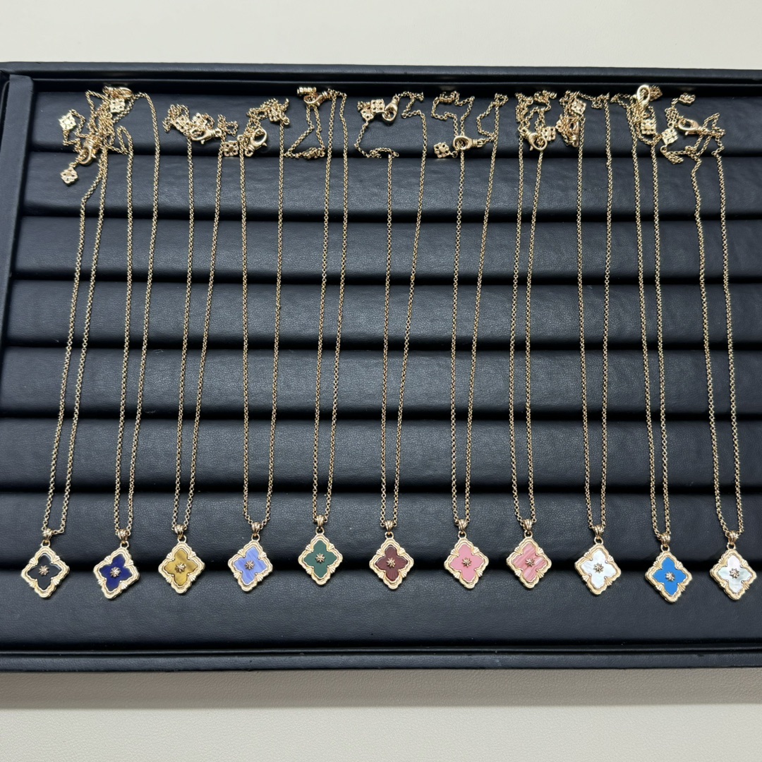 NO:101973,Buchelati single flower necklace with diamond style on the back, double-sided can be worn, Buchela, necklace19860909布契拉提 单花项链 背面有钻款 双面可戴哦,布契拉,necklace,Jewelry