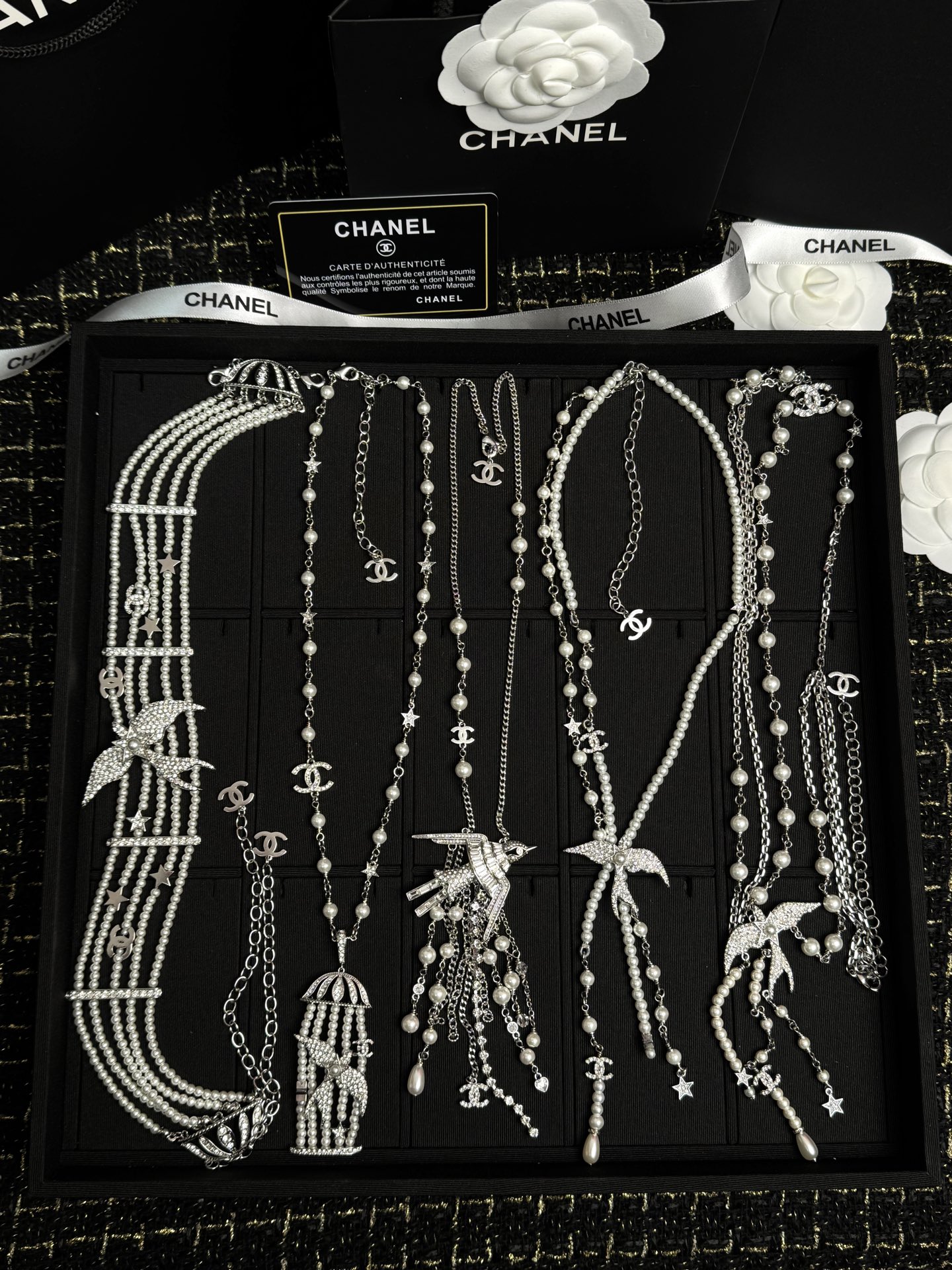 NO:938562,Xiaoxiang's real photos of choker necklaces, long necklaces, pearl necklaces, leather cord necklaces, etc. ~ Collection picture pallet ⑦, Chanel collection, chanel, necklace19860909小香实拍 choker颈链 长款项链 珍珠项链 穿皮绳项链等～ 集合图货盘 ⑦,香奈儿集合,chanel,necklace,Jewelry