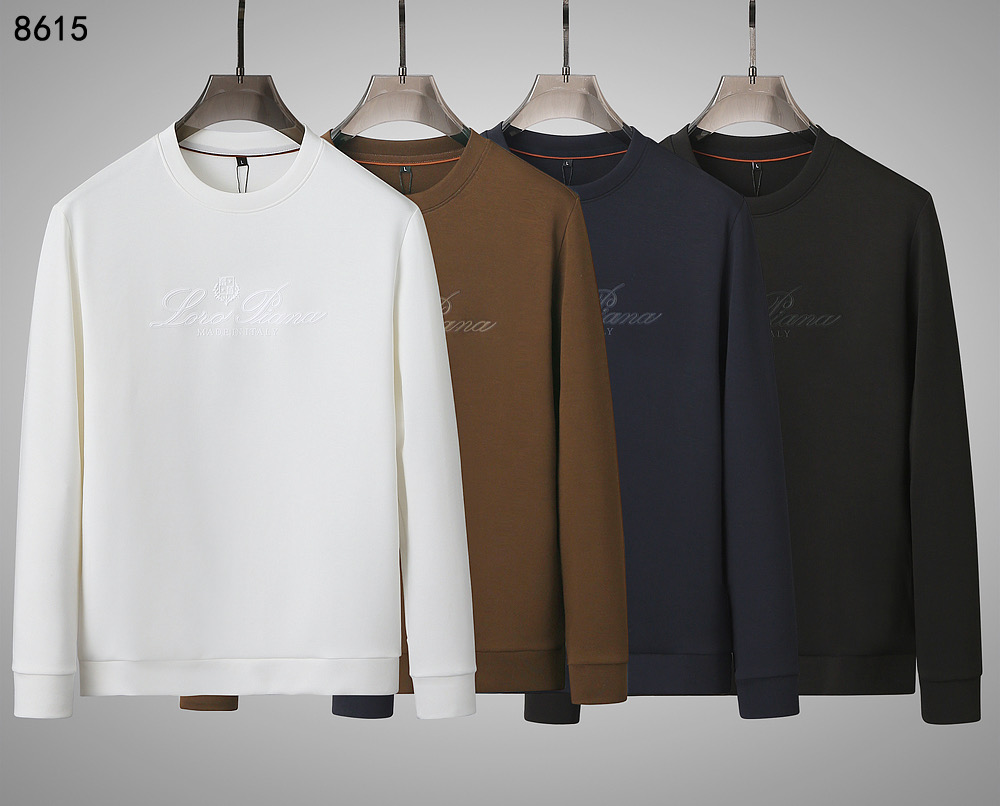 NO:523226,Lp autumn and winter new sweatshirt fabric mercerated modal cotton color black white royal blue brown size M-4XL, loro piano, hoodie, sweatshirts, alexander wang19860909Lp 秋冬新款卫衣 面料丝光莫代尔棉 颜色黑色 白色 宝蓝 咖色 尺码M-4XL,,loro piana,hoodie,sweatshirts,alexander wang,Men's clothing