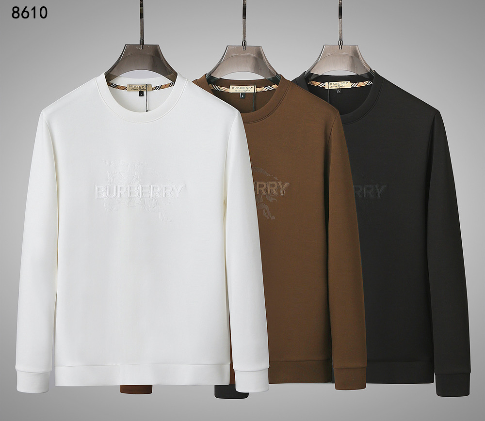 NO:523249,Burberry 2025 autumn and winter new sweatshirt fabric mercerated modal cotton color black white brown size M-4XL, burberry, hoodie, sweatshirts, alexander wang19860909巴宝莉 2025 秋冬新款卫衣 面料丝光莫代尔棉 颜色黑色 白色 咖色 尺码M-4XL,,burberry,hoodie,sweatshirts,alexander wang,Men's clothing