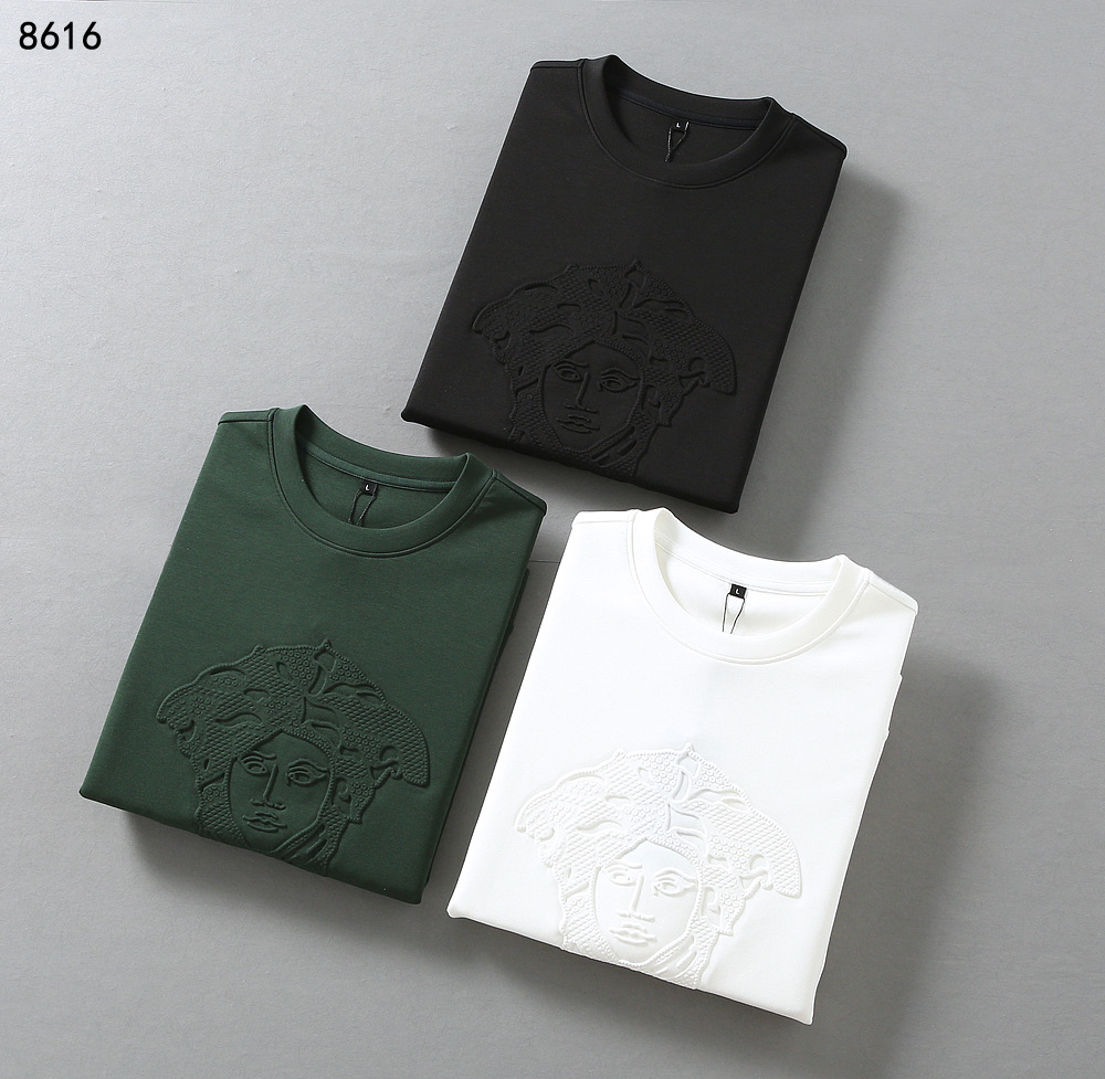 NO:523246,Versace 2025 Autumn and Winter New Sweater Fabric Mercerated Modal Cotton Color Black White Green Size M-4XL, versace,hoodie,sweatshirts,alexander wang19860909范思哲 2025 秋冬新款卫衣 面料丝光莫代尔棉 颜色黑色 白色 绿色 尺码M-4XL,,versace,hoodie,sweatshirts,alexander wang,Men's clothing