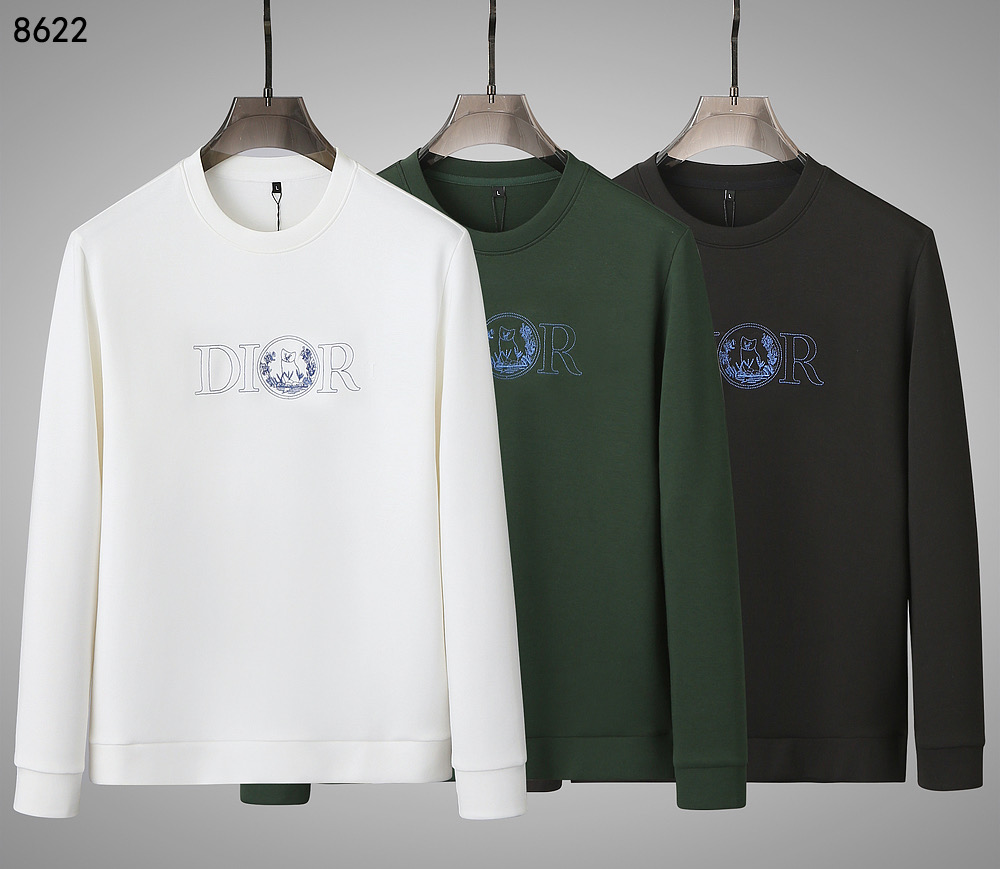 NO:523234,Dior 2025 autumn and winter new sweatshirt fabric mercerated modal cotton color black white green size M-4XL,,dior,hoodie,sweatshirts,alexander wang19860909迪奥 2025 秋冬新款卫衣 面料丝光莫代尔棉 颜色黑色 白色 绿色 尺码M-4XL,,dior,hoodie,sweatshirts,alexander wang,Men's clothing