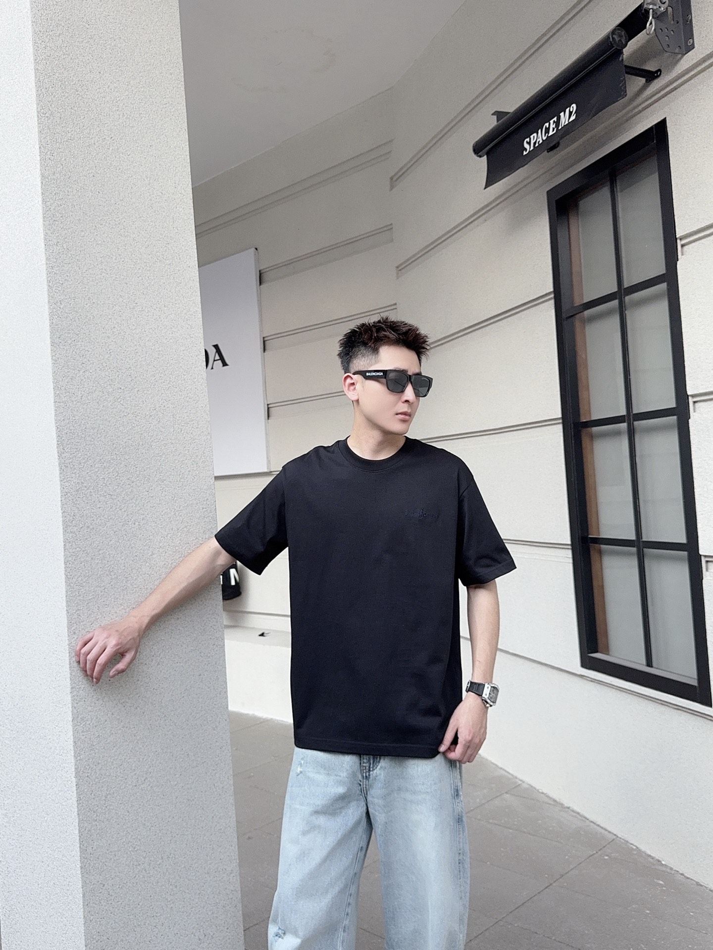 NO:744545,Paul 2026 Spring and Summer New Style-Micro Wide Version Fabric Pure Cotton Color Black White Rose Red Size M-2XL Item No. 196,,19860909保罗 2026 春夏新款-微阔版 面料纯棉 颜色黑色 白色 玫红 尺码M-2XL 货号196,,,Men's clothing