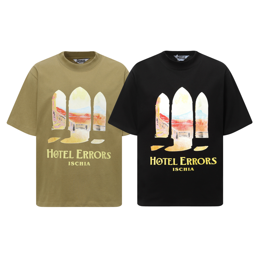 House of Errors New Eye of Truth Short Sleeves: Code ZAO D3291, Black Tan, Sizes S-XL. - 图片 2