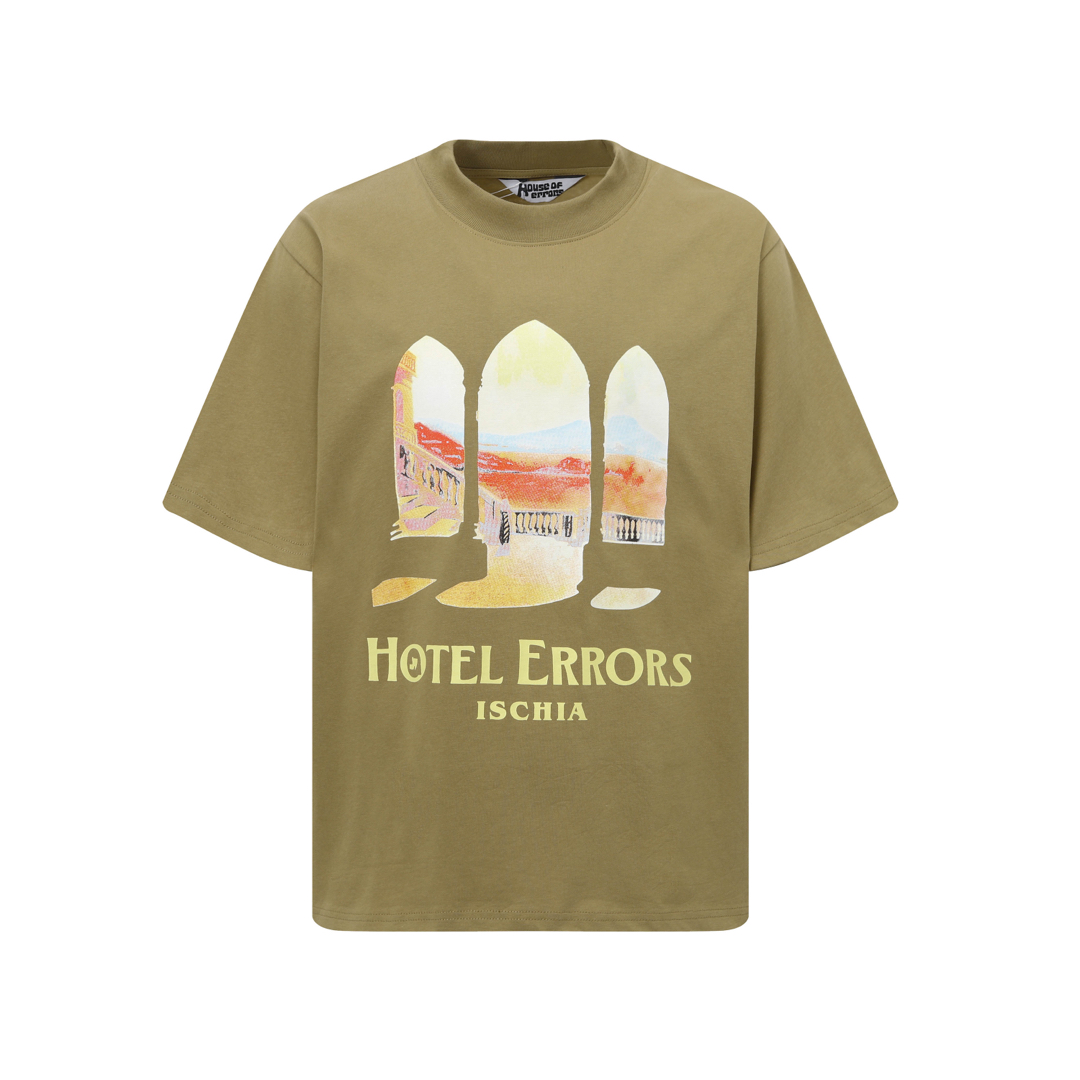 House of Errors New Eye of Truth Short Sleeves: Code ZAO D3291, Black Tan, Sizes S-XL. - 图片 3