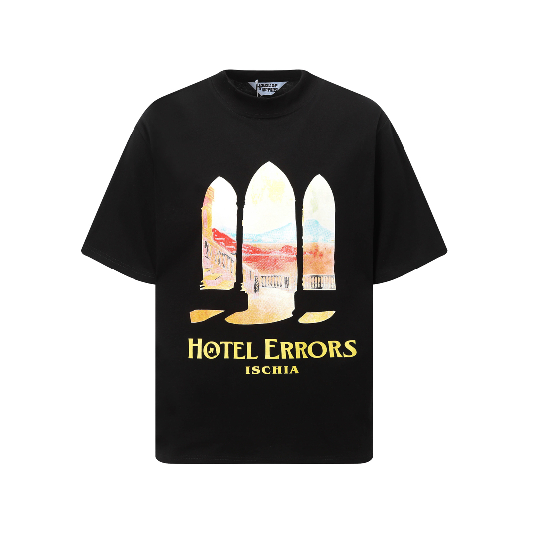 House of Errors New Eye of Truth Short Sleeves: Code ZAO D3291, Black Tan, Sizes S-XL. - 图片 5