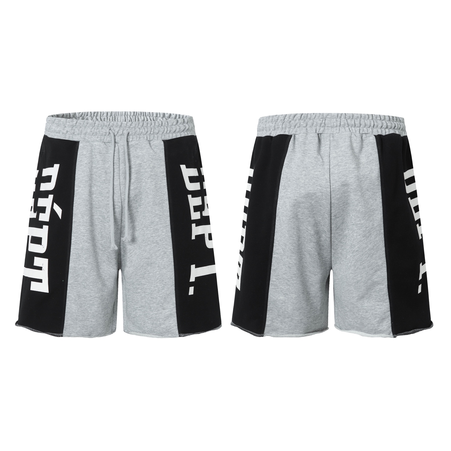 New Double-Coloured Shorts in Black Ash, Section ZAO D273, Sizes S-XL, Code: 168