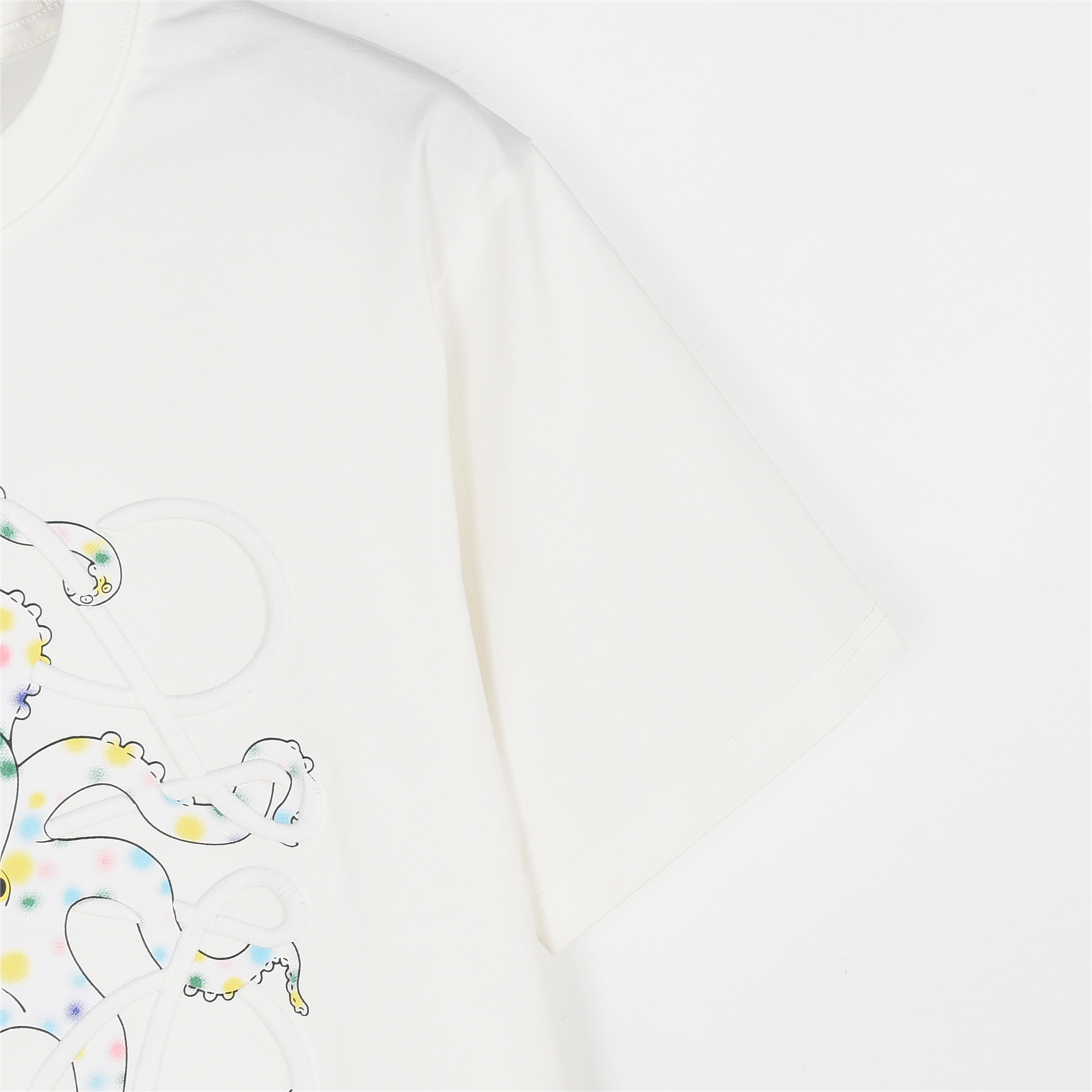 Loewe/罗意威 25ss 章鱼印花和Anagram 刺绣短袖T恤