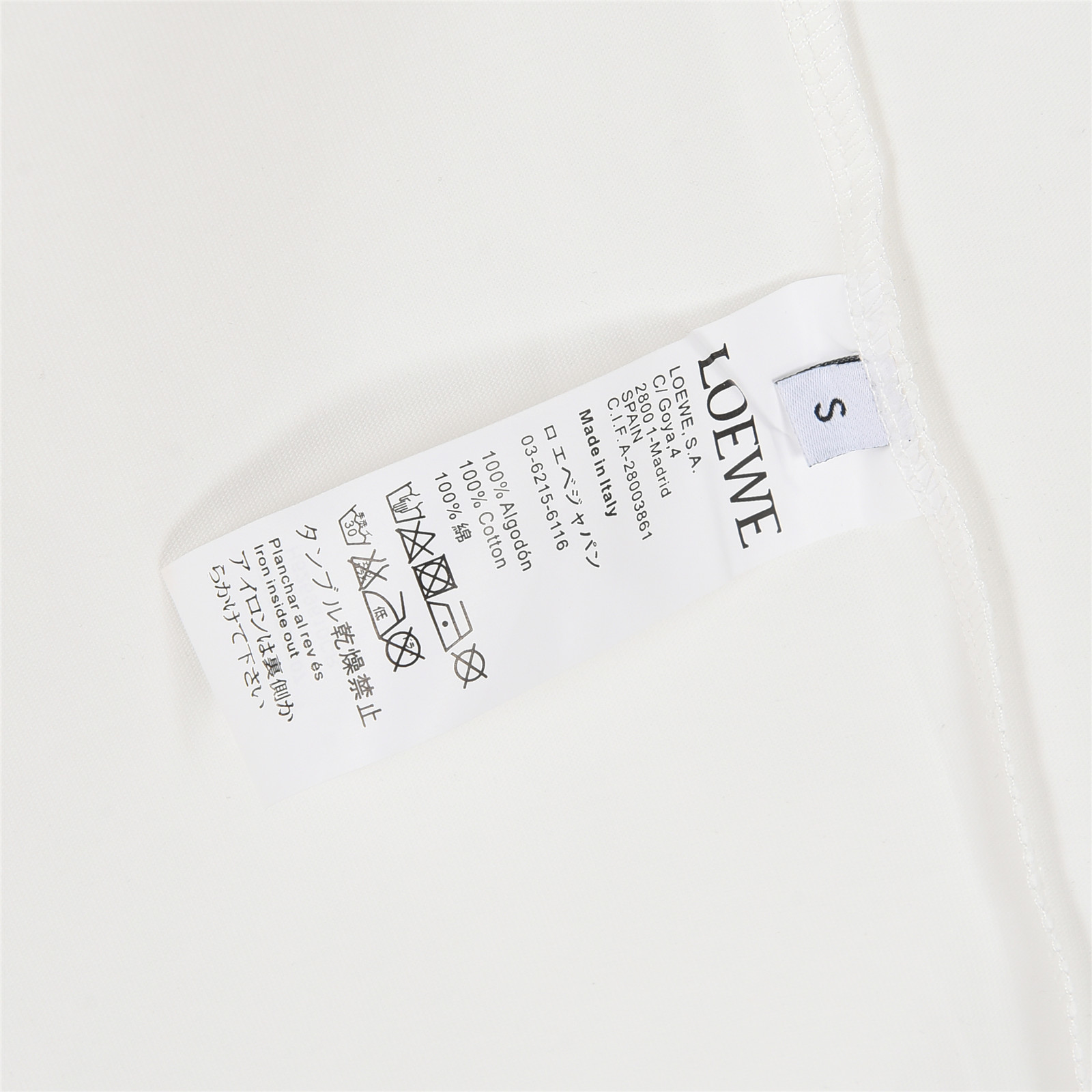 Loewe/罗意威 25ss 章鱼印花和Anagram 刺绣短袖T恤
