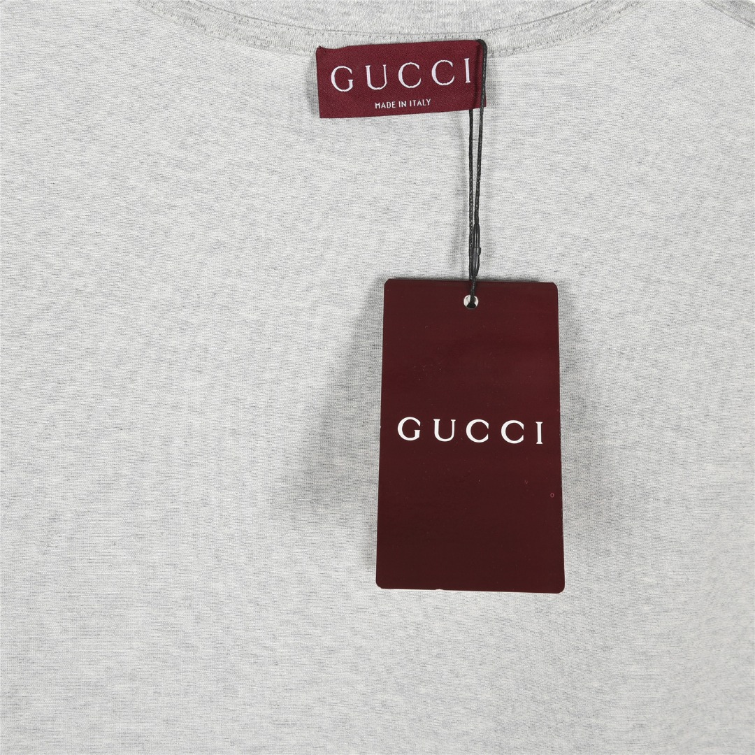 Gucci/古驰 25ss 双G印花及Gucci红绿发泡印花短袖T恤 Gucci/古驰 25ss 双G印花及Gucci红绿发泡印花短袖T恤