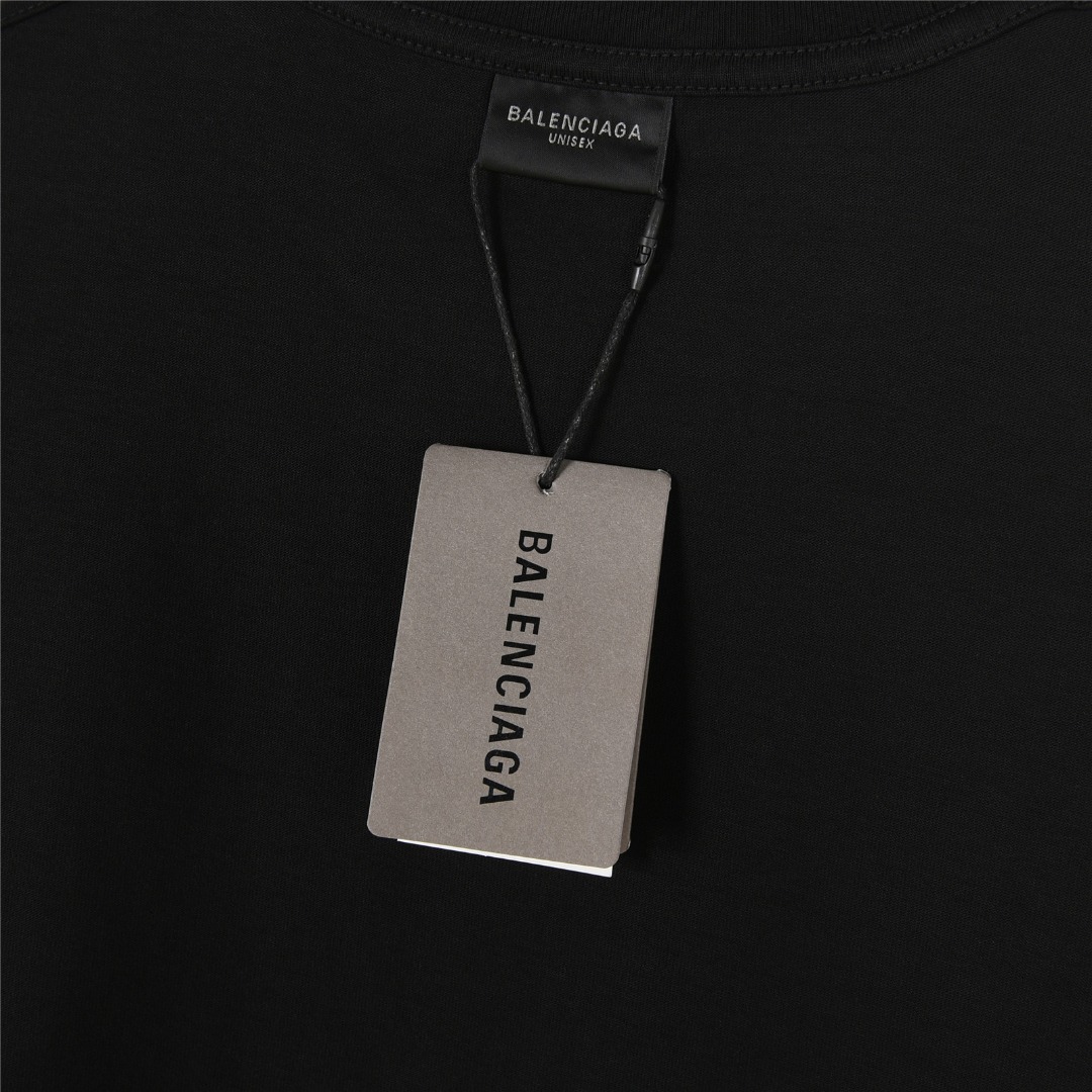 Balenciaga/巴黎世家 25ss Mina音乐系列 肖像及后被专辑印花廓形短袖T恤