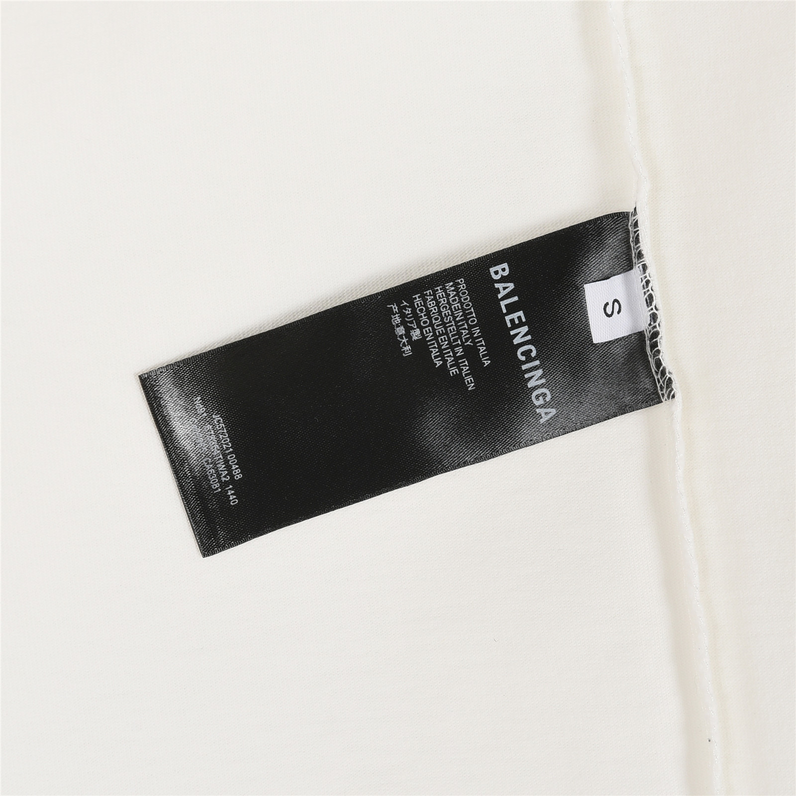 Balenciaga/巴黎世家 25ss 字母双B手绘水洗破洞短袖T恤