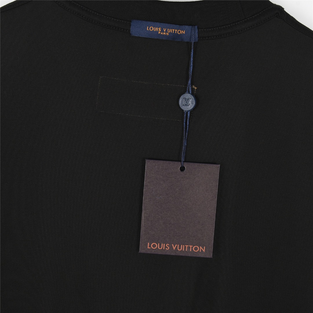 Louis Vuitton/路易威登 25ss 签名logo四叶草刺绣短袖T恤