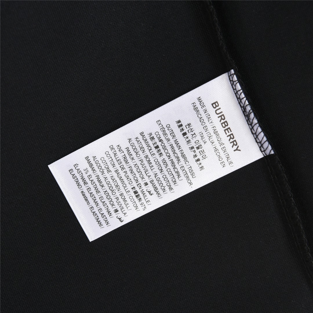 Burberry/巴宝莉 25ss 战马牙刷绣及泼墨印花短袖T恤