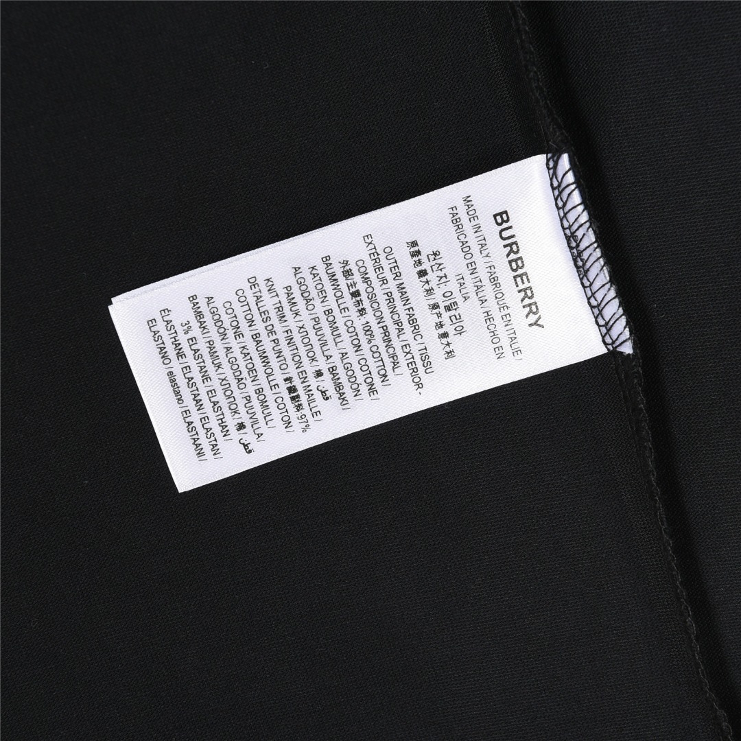 Burberry/巴宝莉 25ss 条纹印花战马刺绣短袖T恤