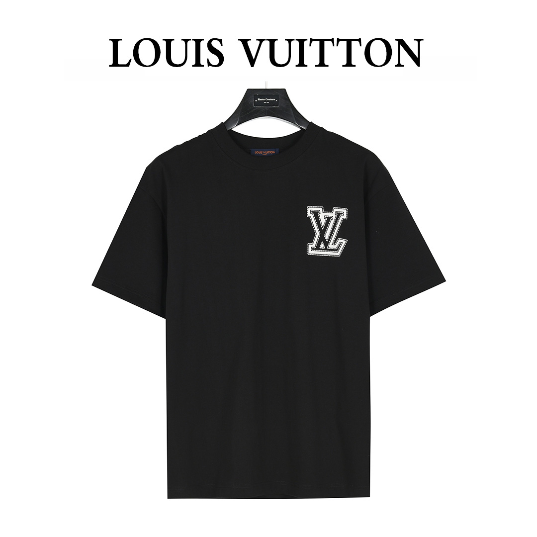 Louis Vuitton/路易威登 25ss 立体刺绣苞芯logo短袖T恤