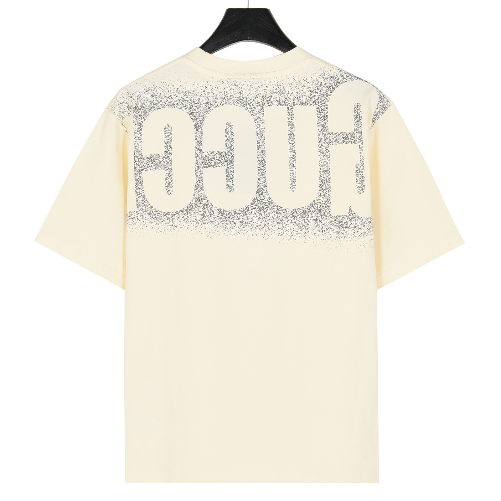 Gucci/古驰 25ss 喷绘大logo短袖T恤 黑色 杏色-Top High Quatity Cheap Sneakers Fashion Clothing Clothes Bags handbags Shoes of all Brand wholesale With The best Quality And Beautiful Price from China Factory Chinese suppliers wholesaler seller Gucci/古驰 25ss 喷绘大logo短袖T恤 黑色 杏色