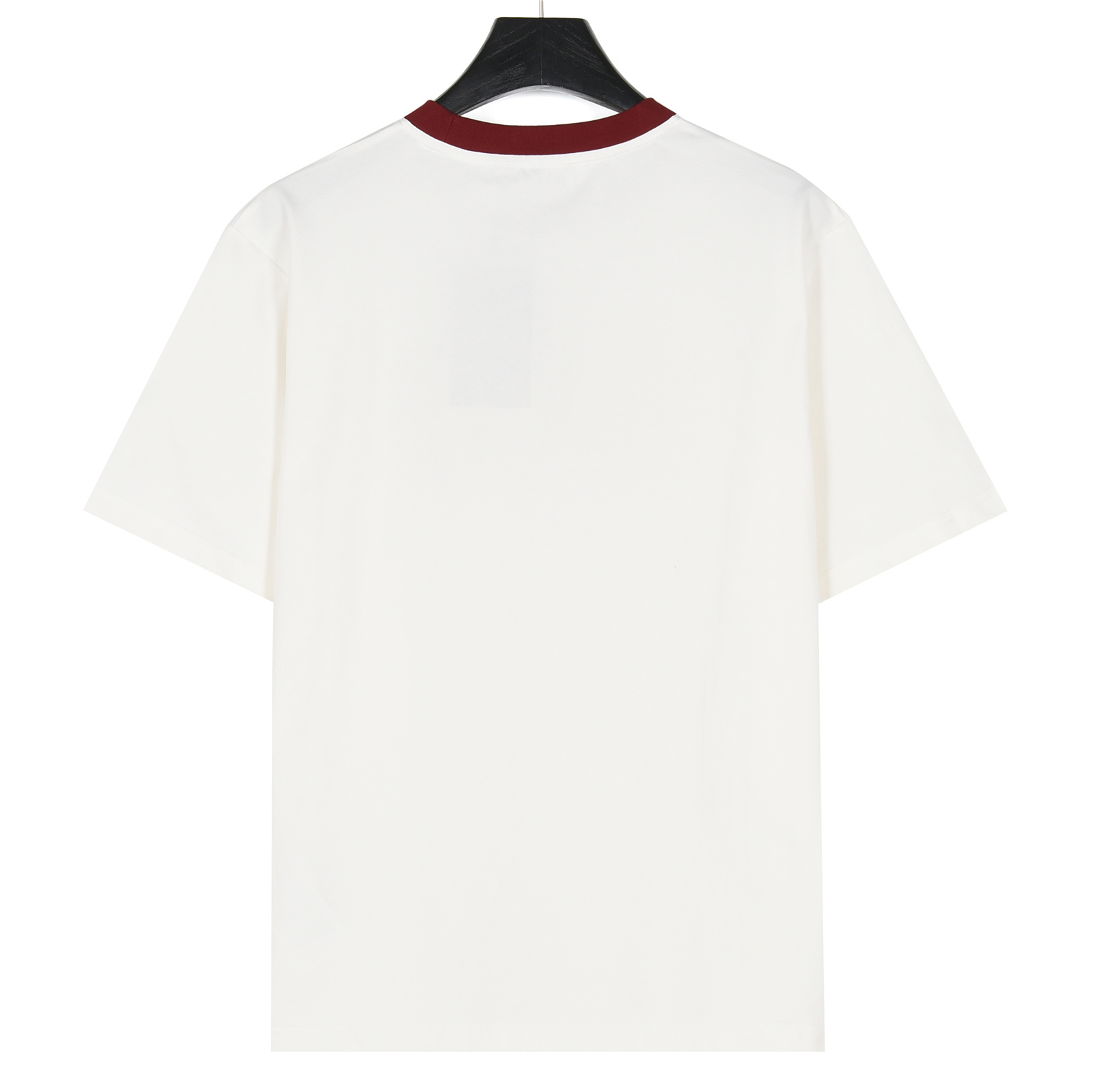 Gucci/古驰 25ss 红领及logo撞色发泡印花短袖T恤