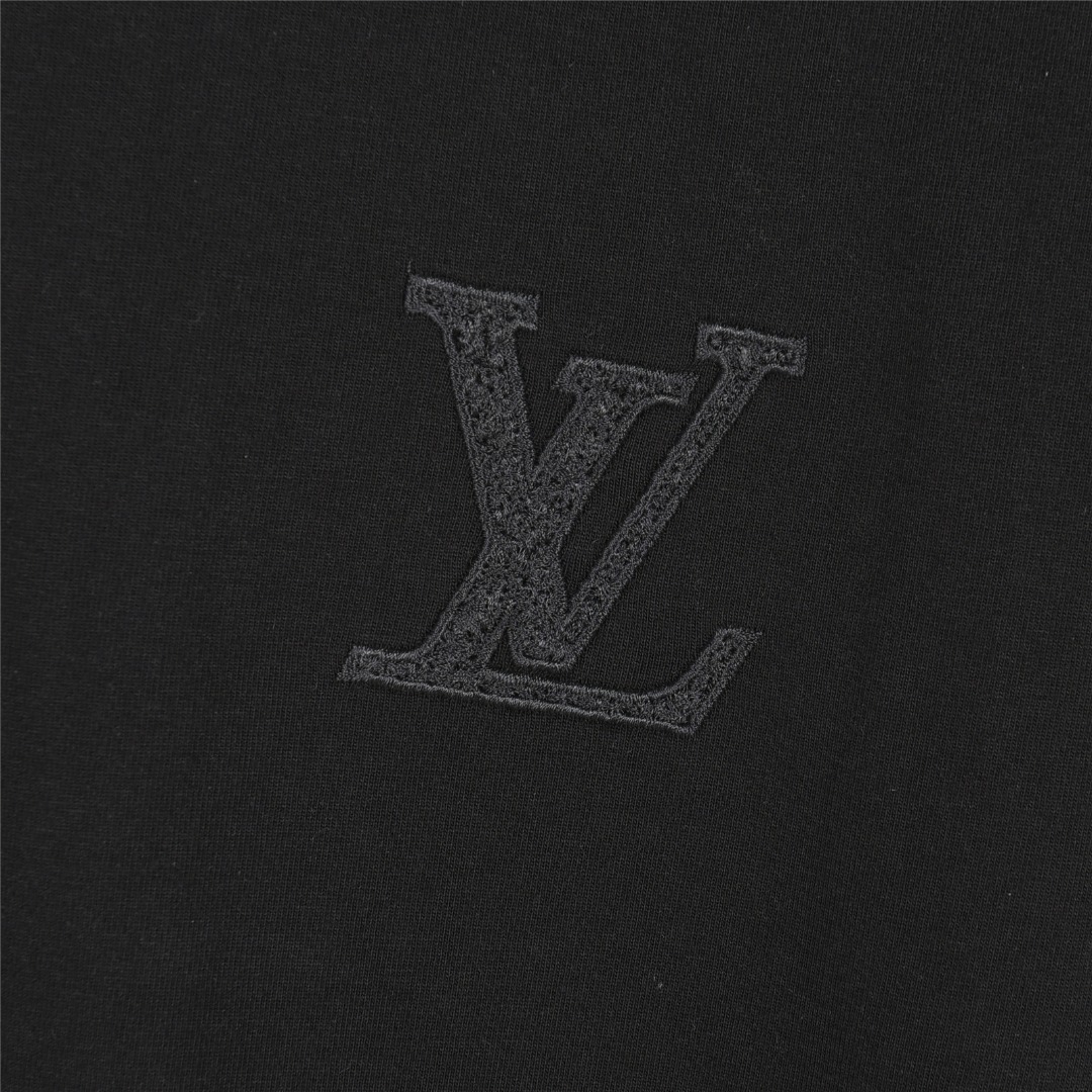 Louis Vuitton/路易威登 25ss 暗纹大logo榻榻米刺绣短袖T恤