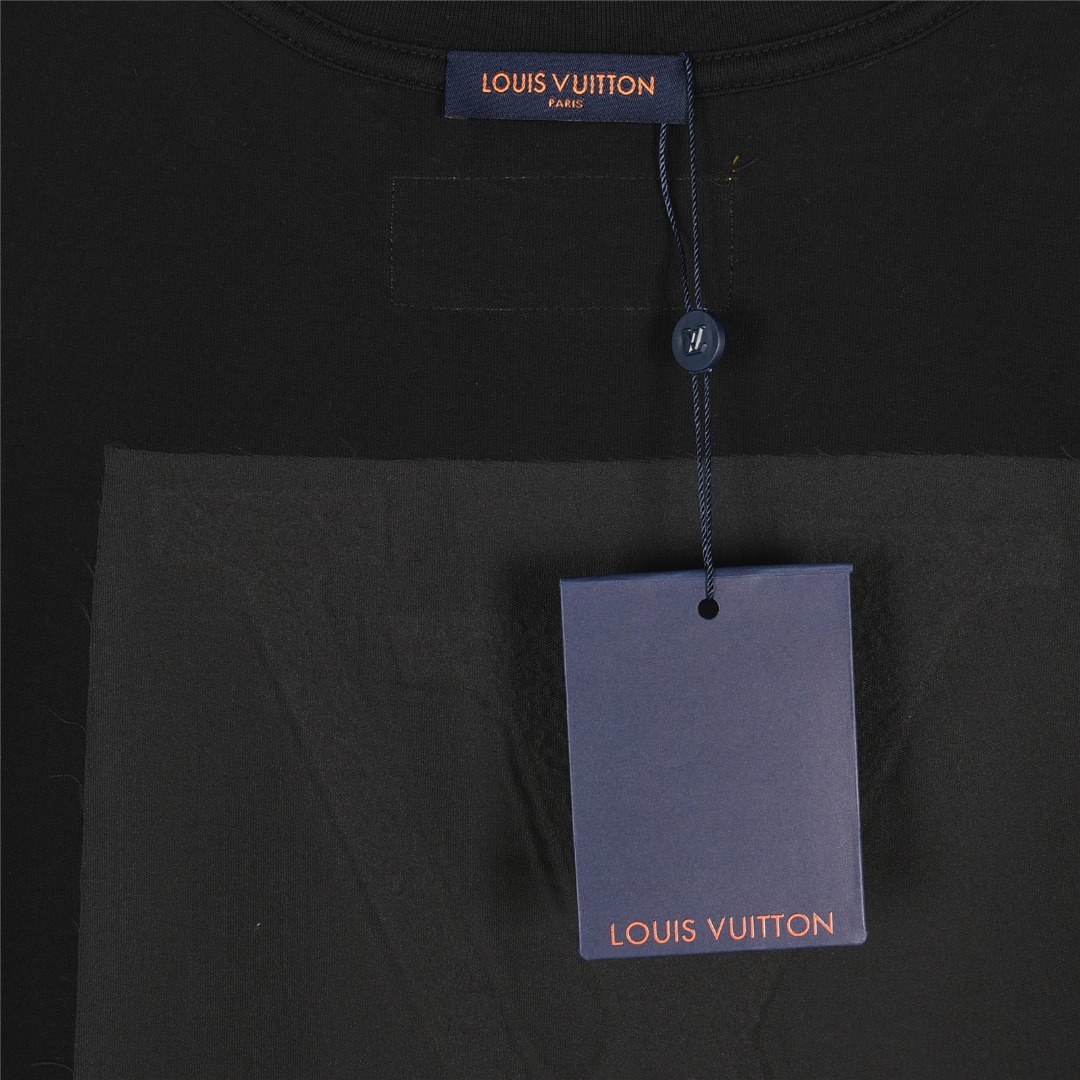 Louis Vuitton/路易威登 25ss 暗纹大logo榻榻米刺绣短袖T恤