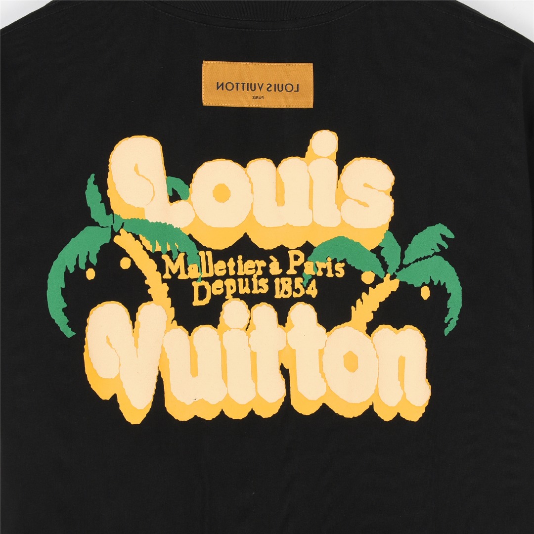 Louis Vuitton/路易威登 25ss 椰树logo发泡印花短袖T恤