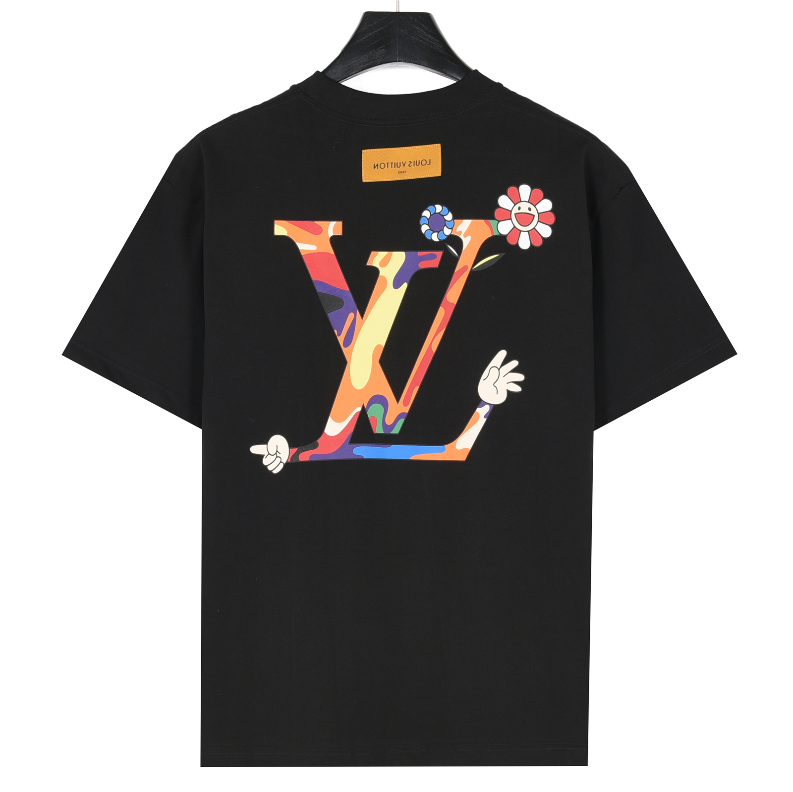 Louis Vuitton/路易威登 25ss 彩色涂鸦logo印花短袖T恤