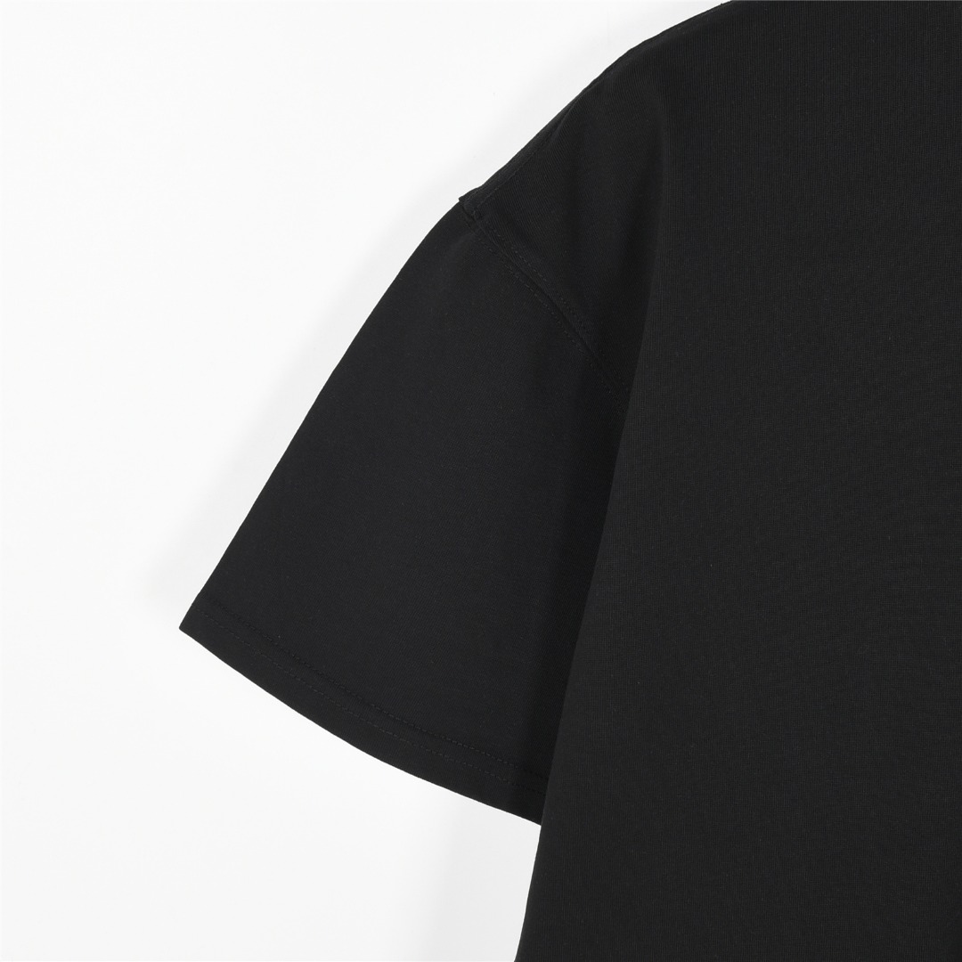 ChromeHearts/克罗心 25ss 重工贴布马蹄十字架刺绣短袖T恤