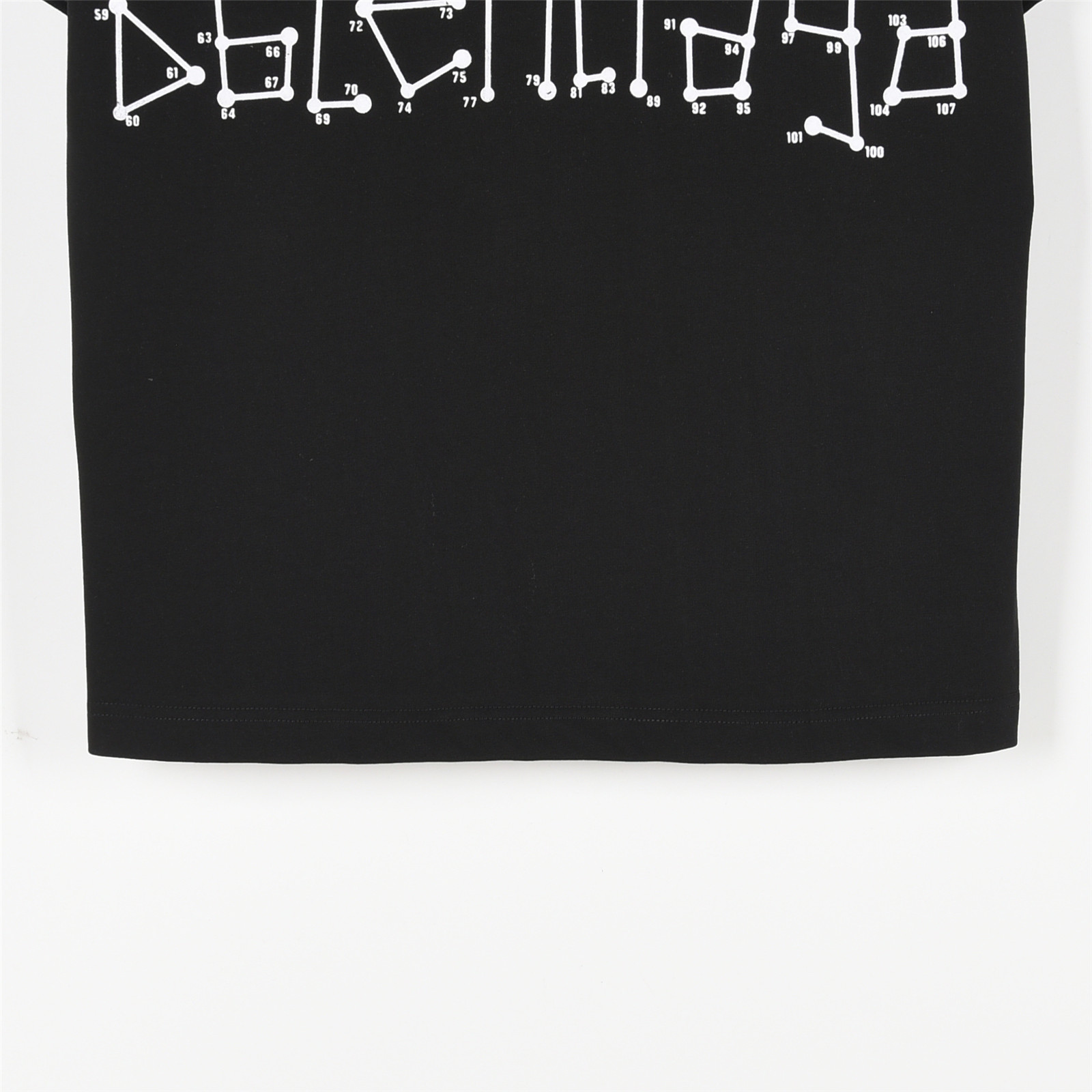 Balenciaga/巴黎世家 25ss 几何logo双B数字植绒短袖T恤