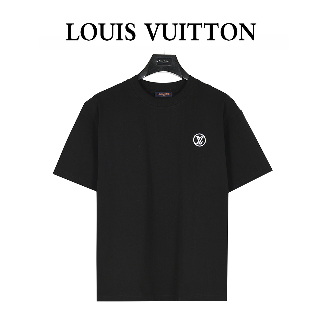Louis Vuitton/路易威登 25ss 小标刺绣及后背个性多logo印花短袖T恤
