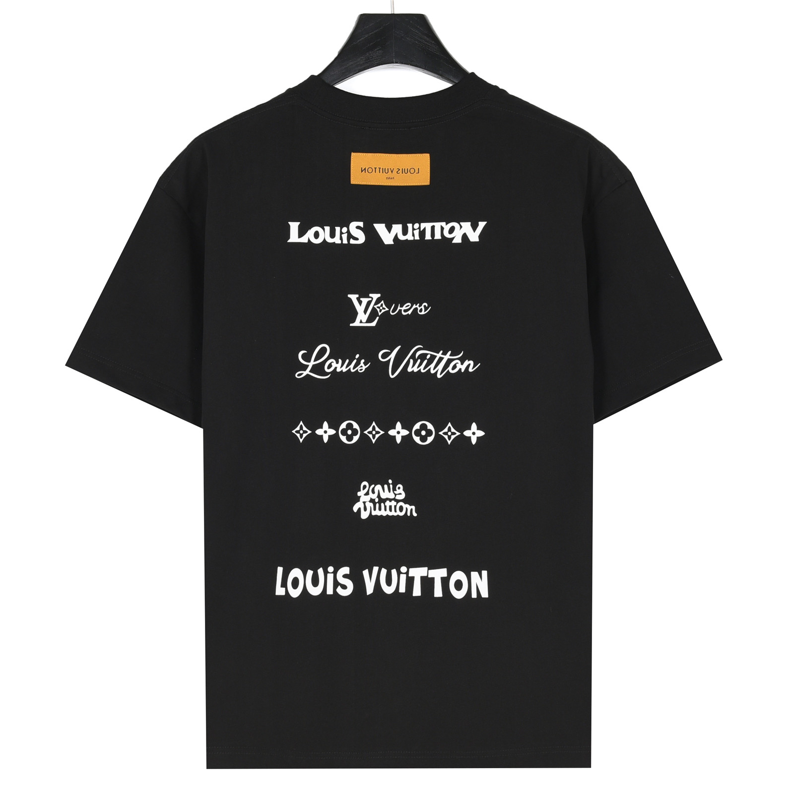 Louis Vuitton/路易威登 25ss 小标刺绣及后背个性多logo印花短袖T恤