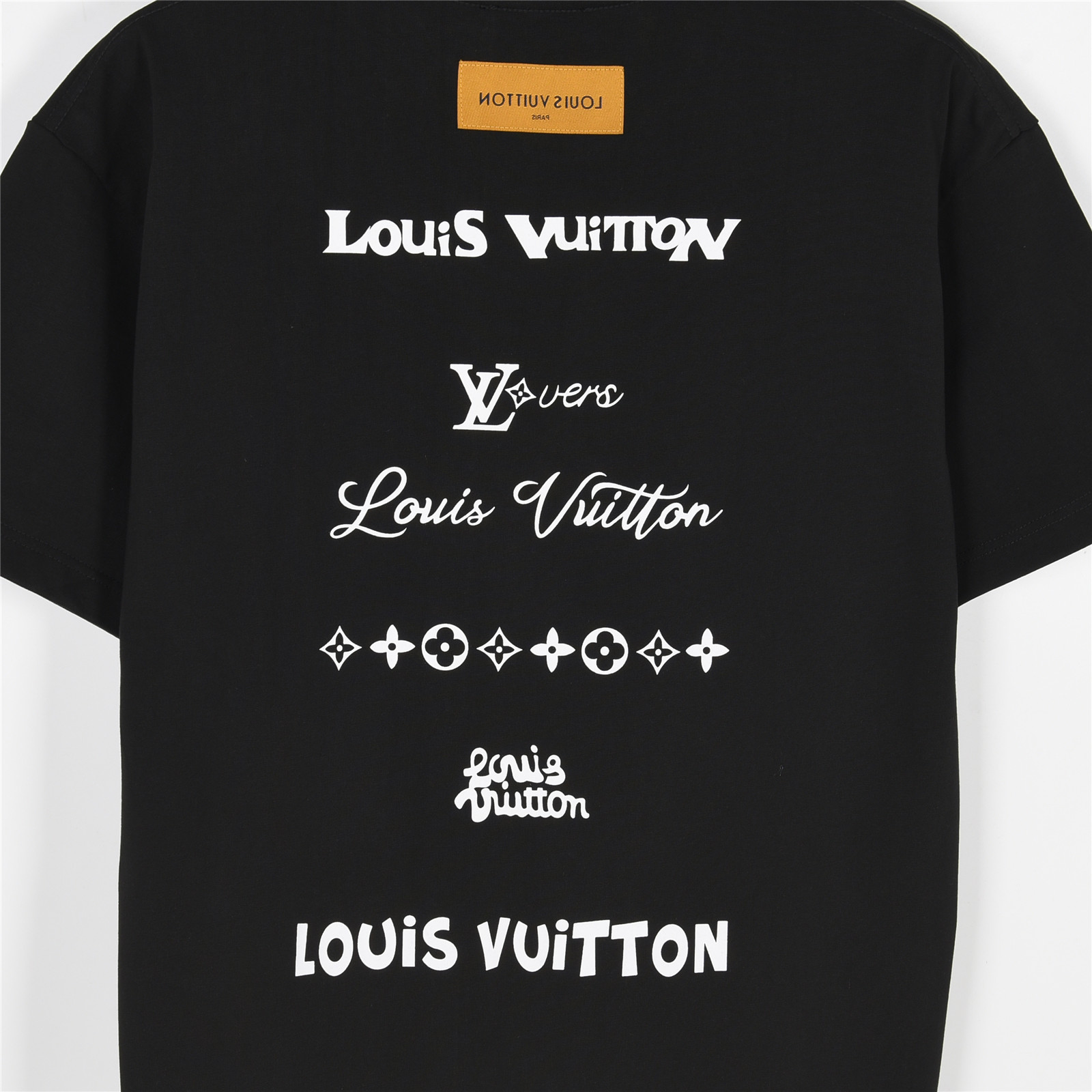 Louis Vuitton/路易威登 25ss 小标刺绣及后背个性多logo印花短袖T恤