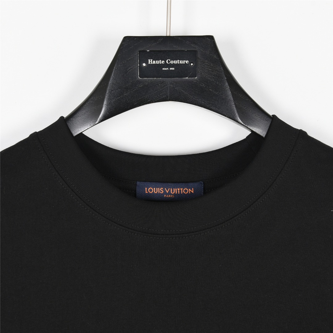 Louis Vuitton/路易威登 25ss 立体大logo字母绳绣短袖T恤