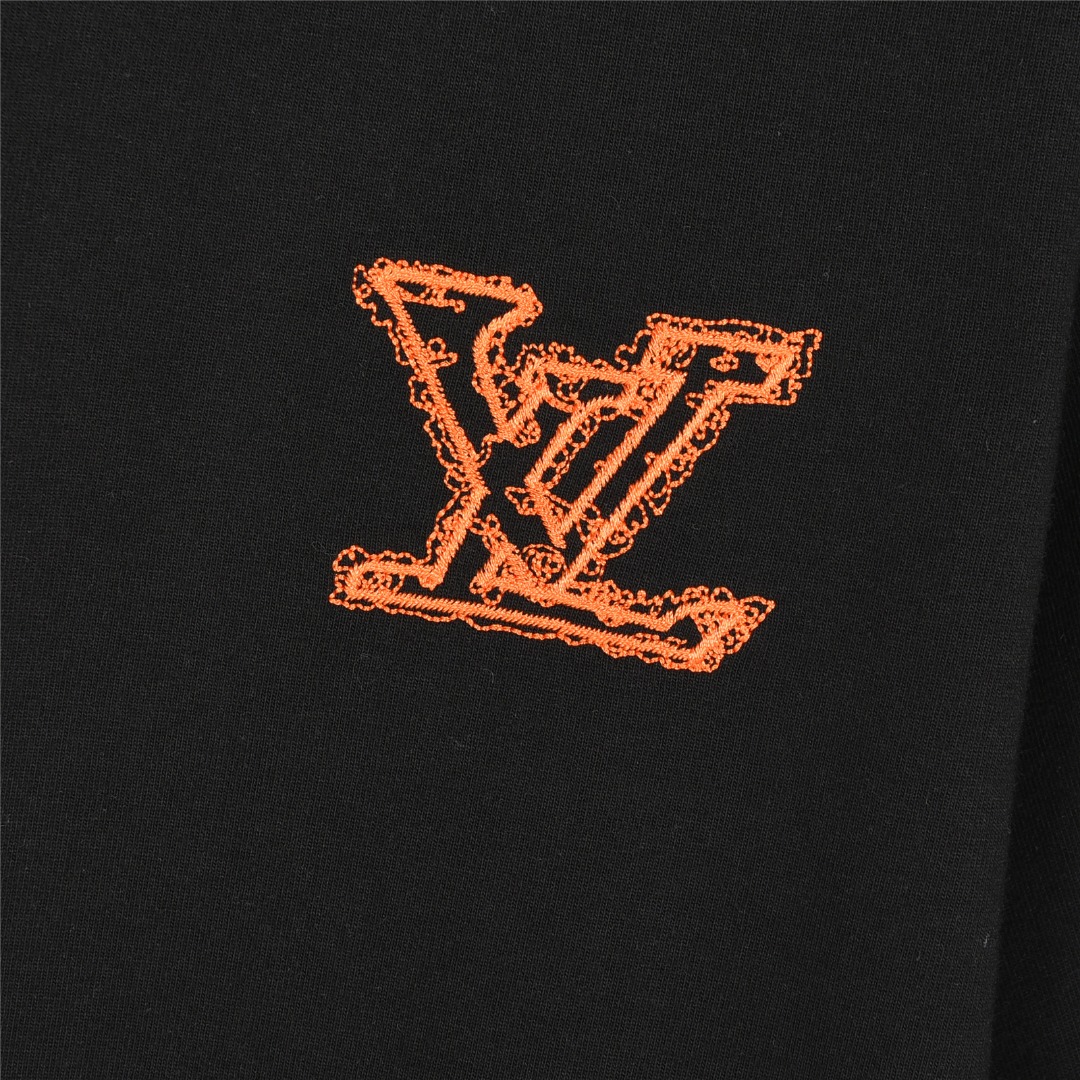 Louis Vuitton/路易威登 25ss 立体大logo字母绳绣短袖T恤