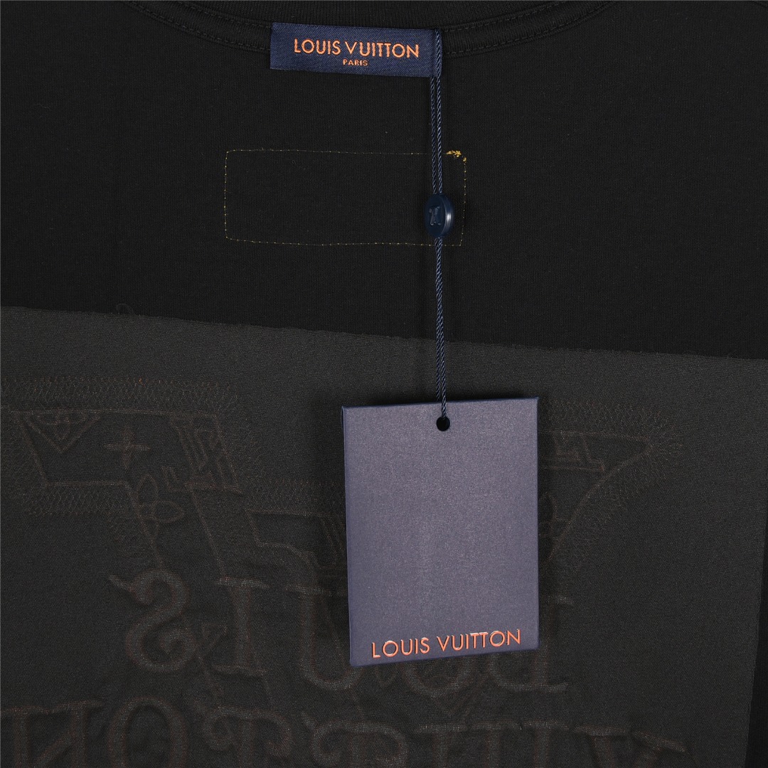 Louis Vuitton/路易威登 25ss 立体大logo字母绳绣短袖T恤