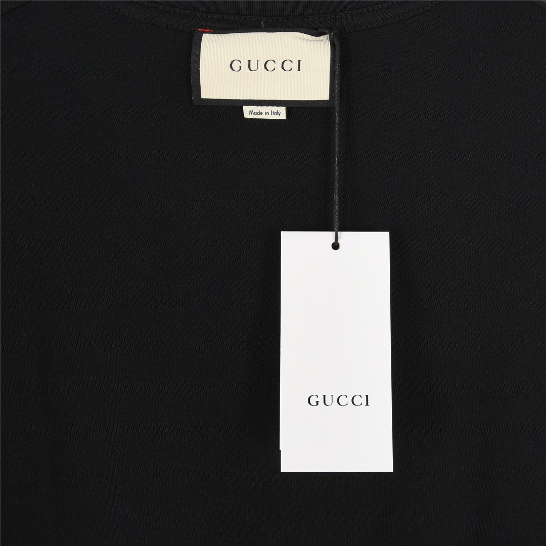 Gucci/古驰 腰带徽标刺绣短袖T恤