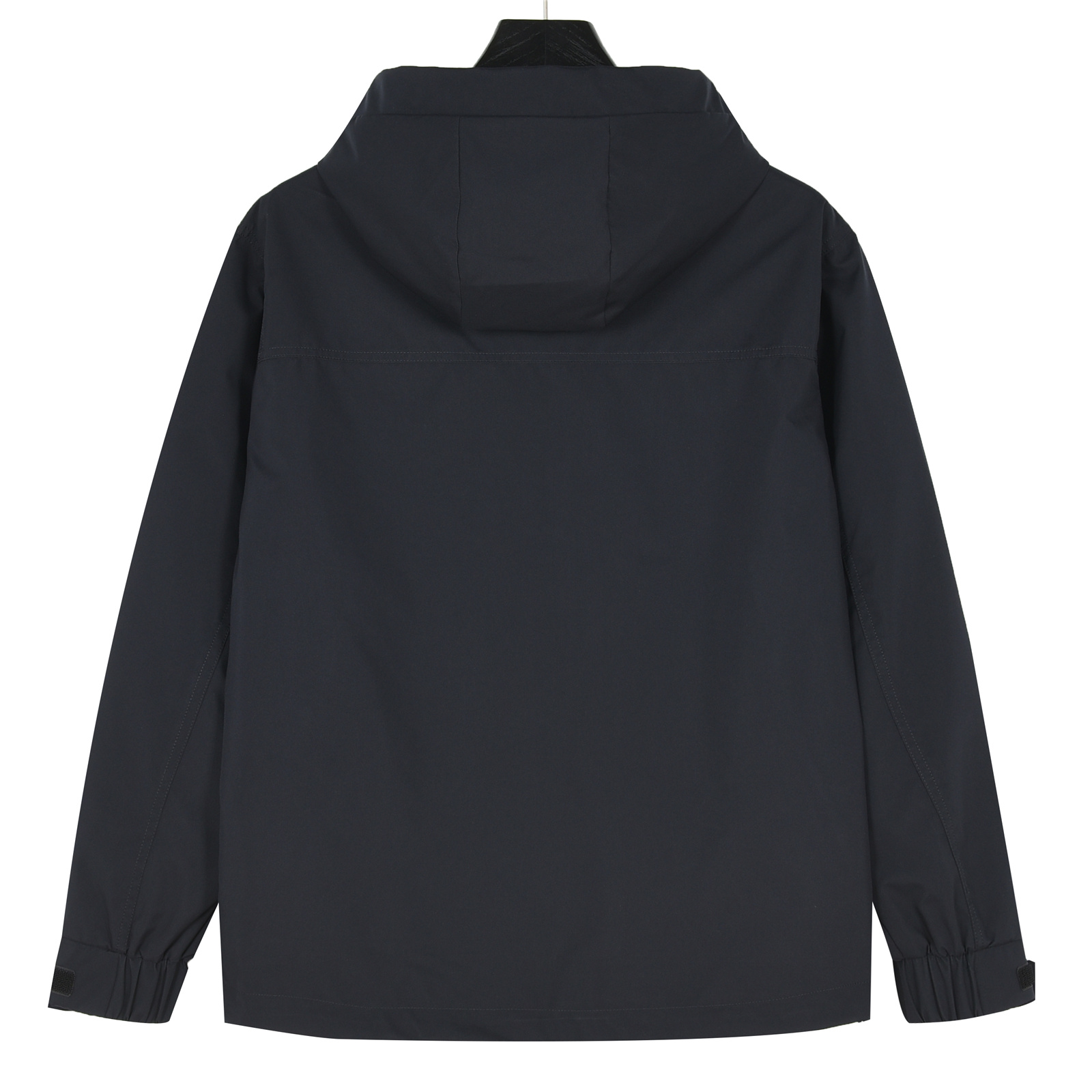 Prada/普拉达 25ss 压胶金属三角拉链连帽夹克外套 藏青