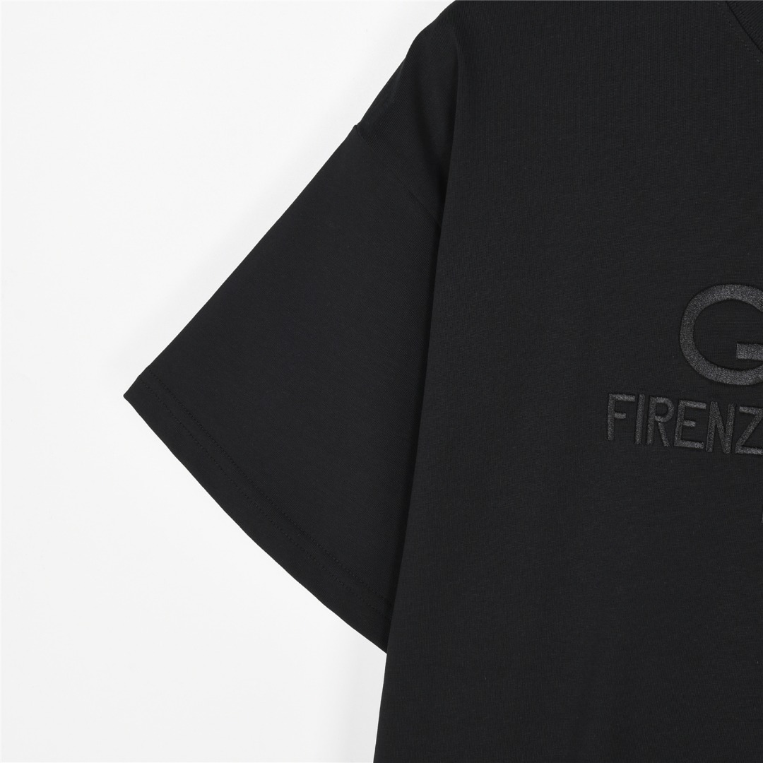 Gucci/古驰 25ss 暗纹gucci城市刺绣短袖T恤