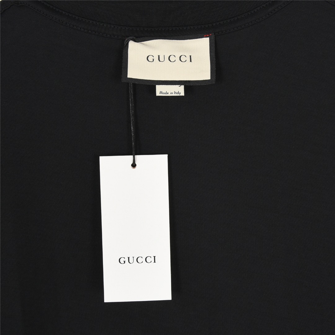 Gucci/古驰 25ss 暗纹gucci城市刺绣短袖T恤