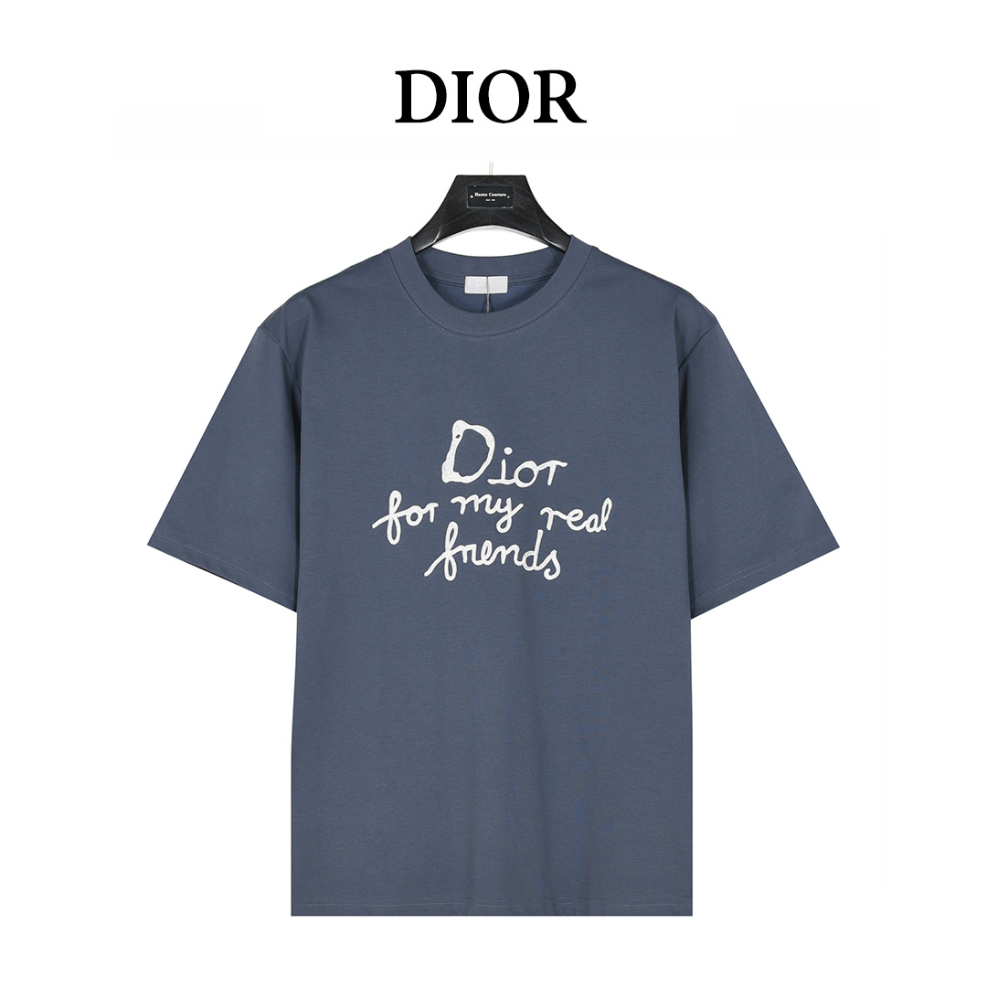 Dior/迪奥 And Hylton Nel联名 标语刺绣短袖T恤