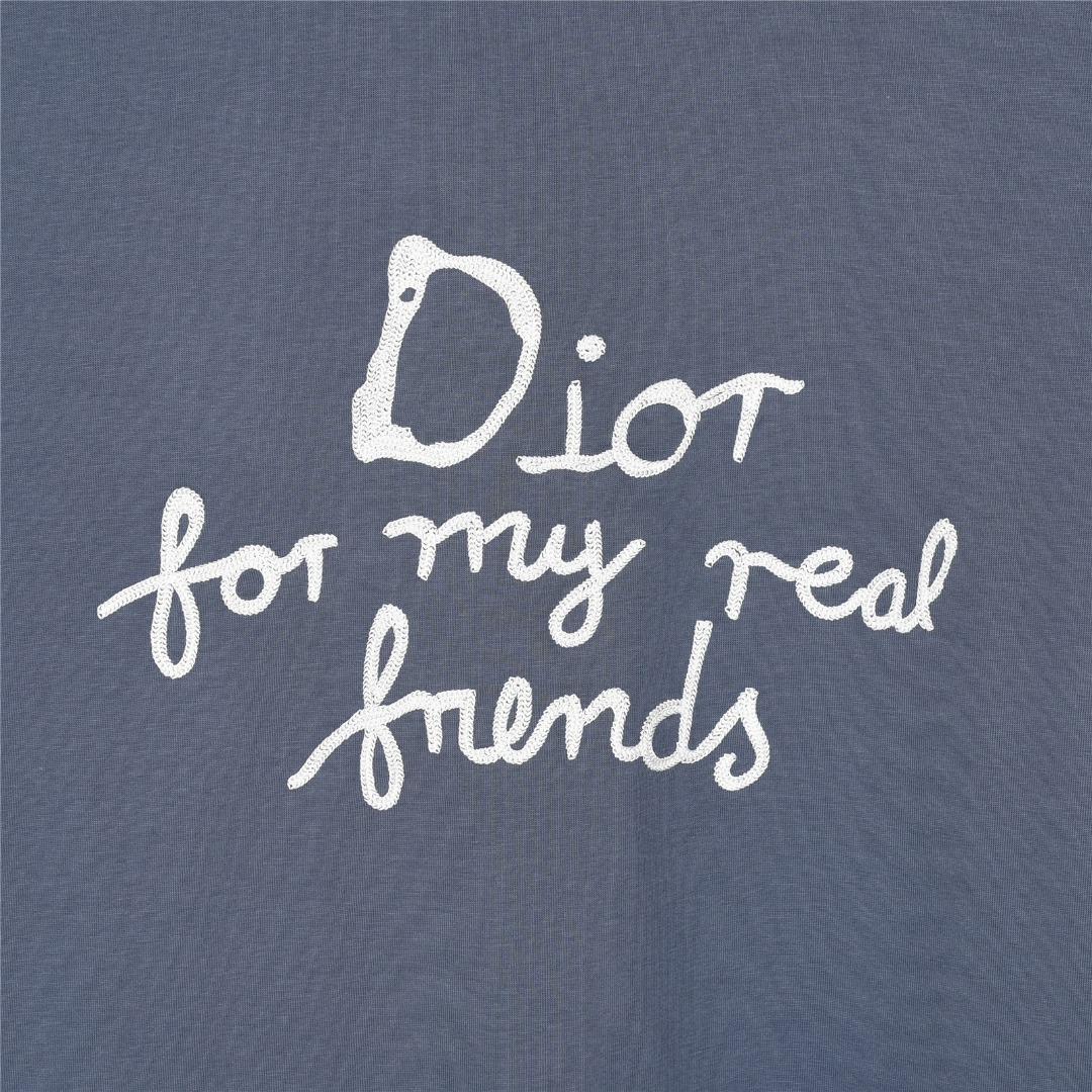 Dior/迪奥 And Hylton Nel联名 标语刺绣短袖T恤