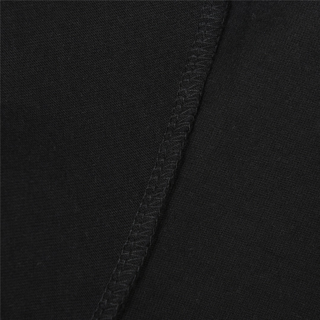 Balenciaga/巴黎世家 25ss 反转字母双B印花水洗破洞短袖T恤