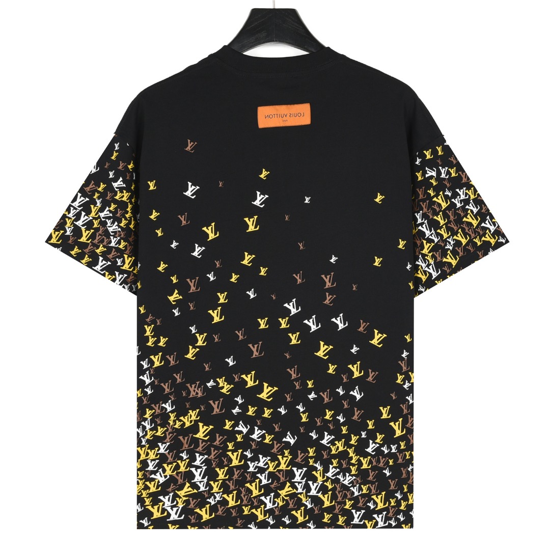 Louis Vuitton/路易威登 25ss 渐变满印小logo短袖T恤