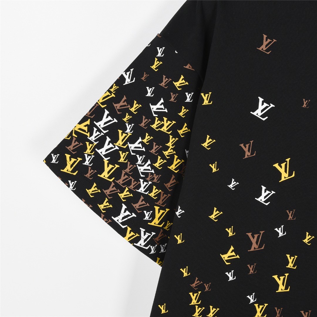 Louis Vuitton/路易威登 25ss 渐变满印小logo短袖T恤