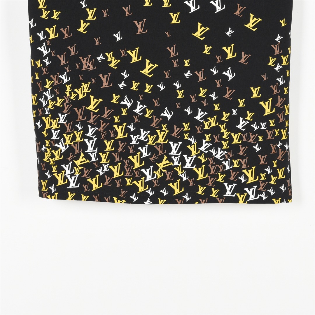 Louis Vuitton/路易威登 25ss 渐变满印小logo短袖T恤