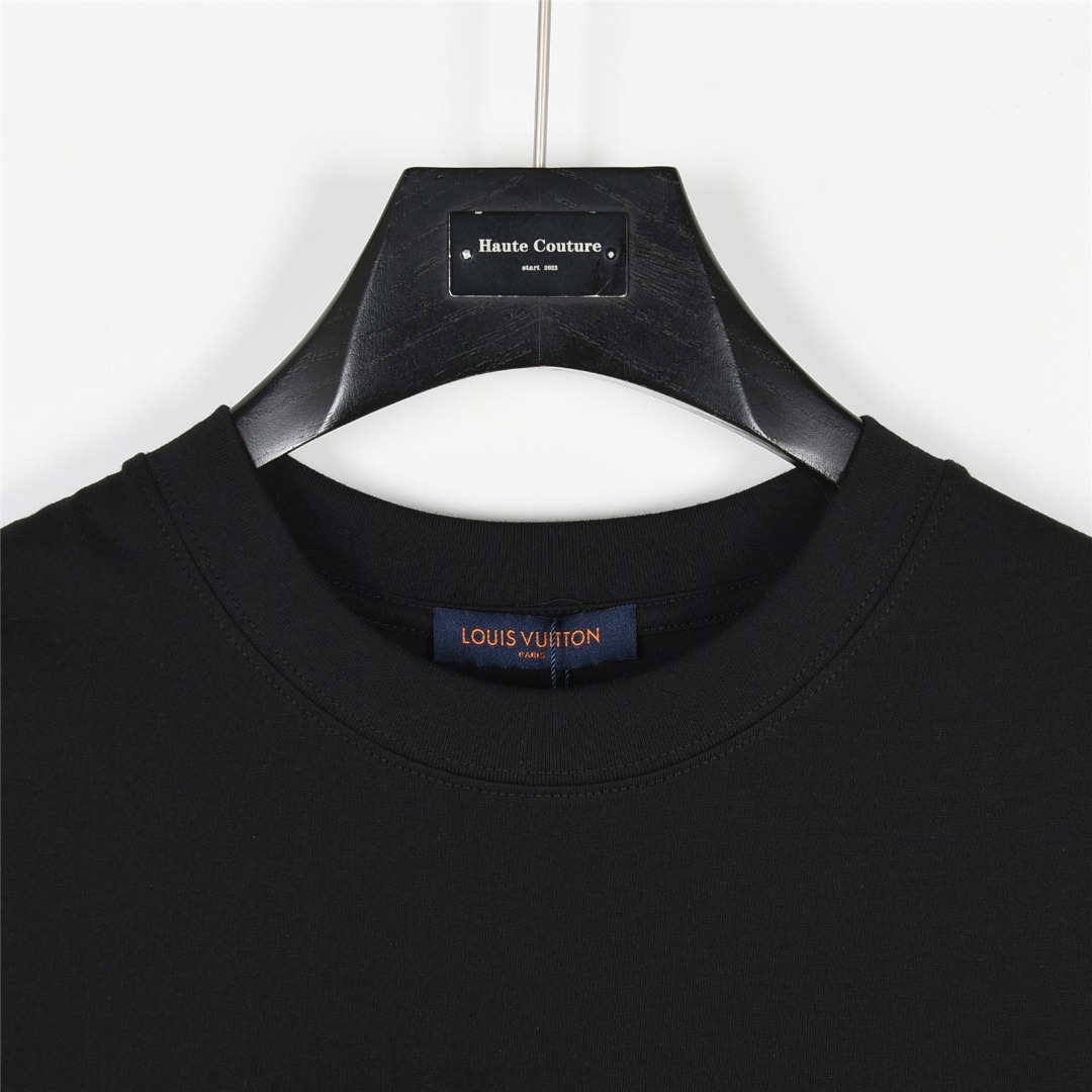 Louis Vuitton/路易威登 菲董限定 logo撞色绳绣短袖T恤